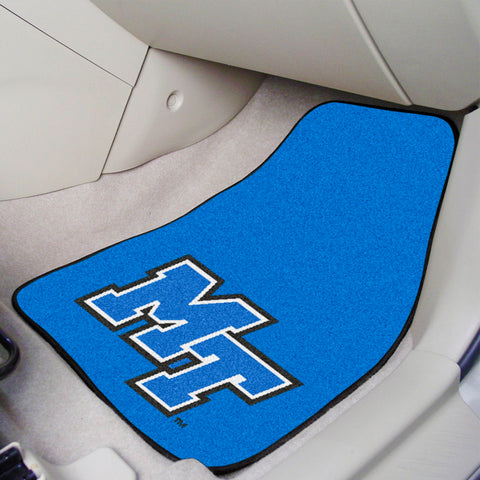 Middle Tennessee State Univ 2-pc Carpet Car Mat Set