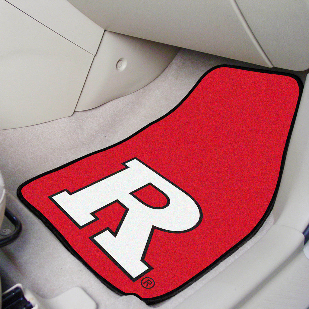 Rutgers 2-pc Carpet Car Mat Set