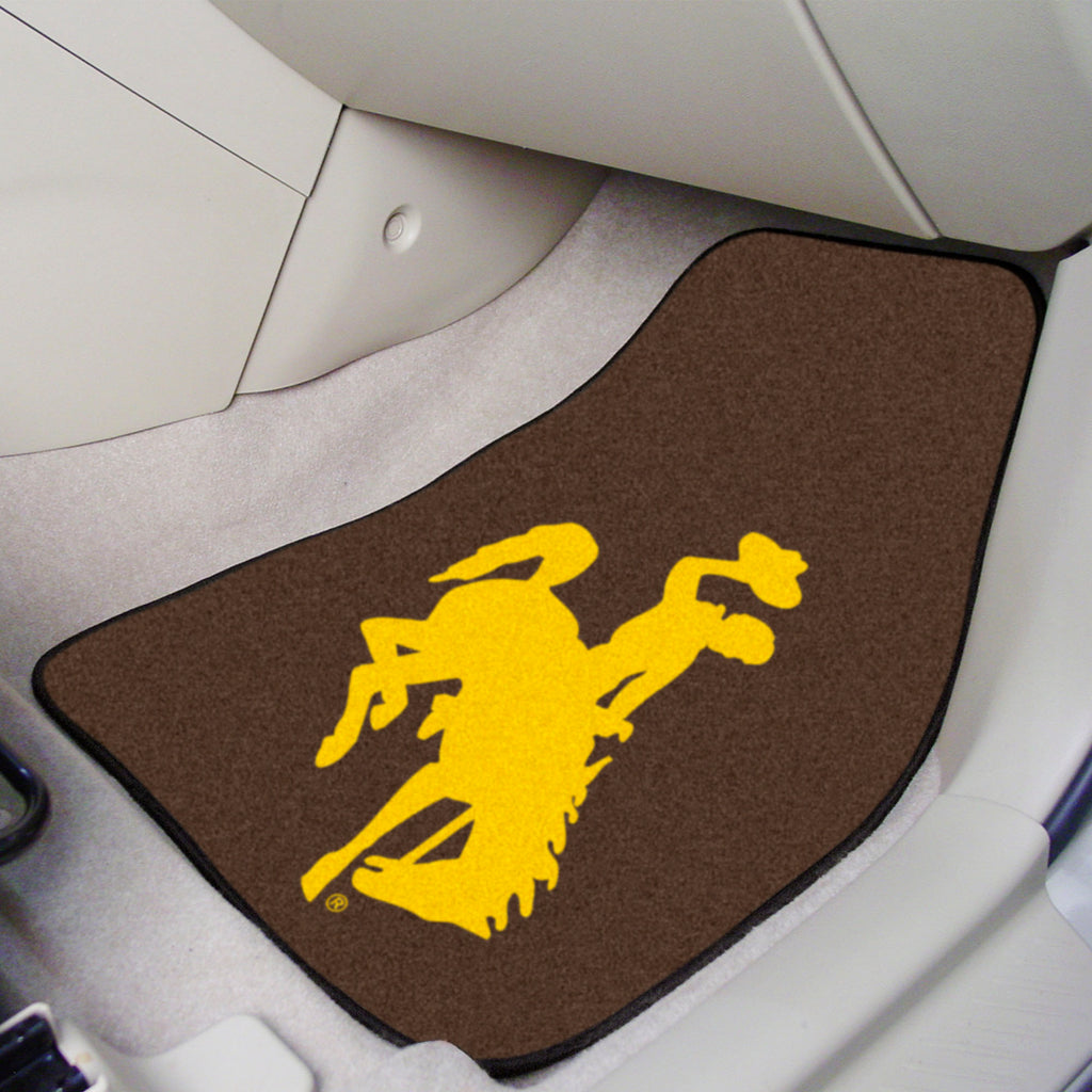 University of Wyoming 2-pc Carpet Car Mat Set