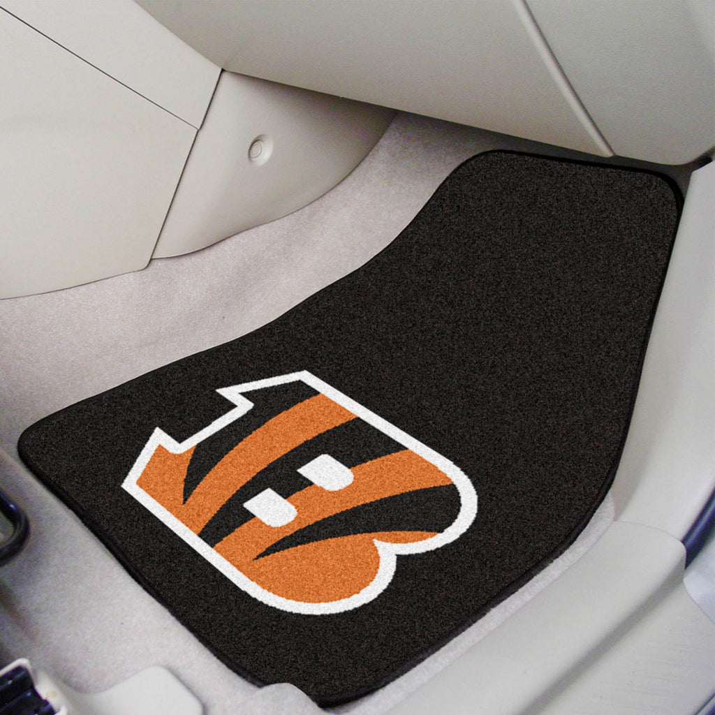 NFL - Cincinnati Bengals 2-pc Carpet Car Mat Set