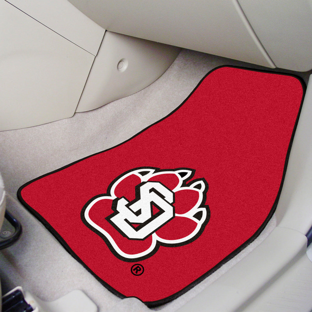 University of South Dakota 2-pc Carpet Car Mat Set