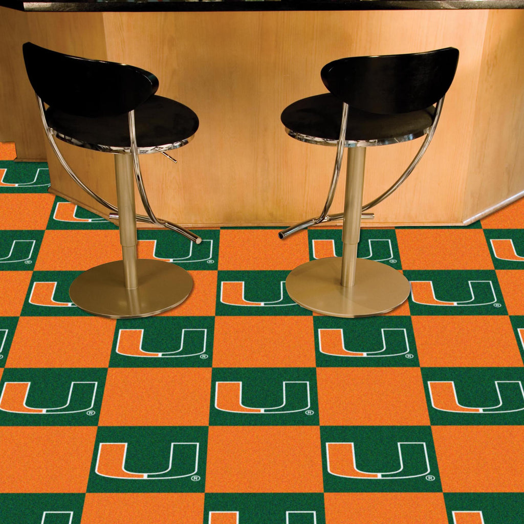 University of Miami Team Carpet Tiles