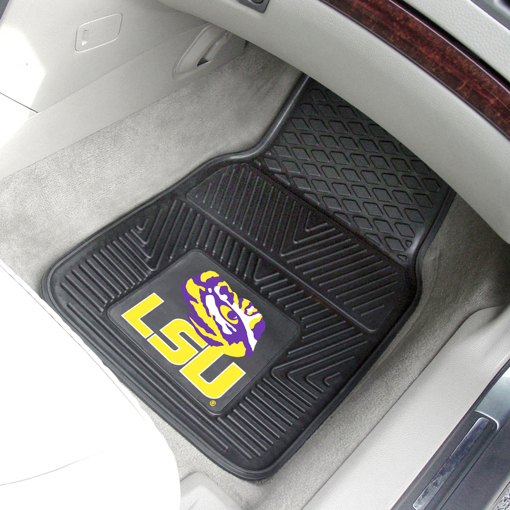 LSU 2-pc Vinyl Car Mat Set