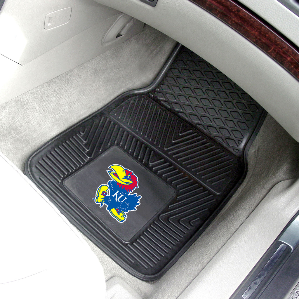 University of Kansas 2-pc Vinyl Car Mat Set