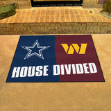 NFL House Divided Mat - Cowboys / Commanders