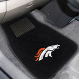 NFL - Denver Broncos 2-pc Embroidered Car Mat Set