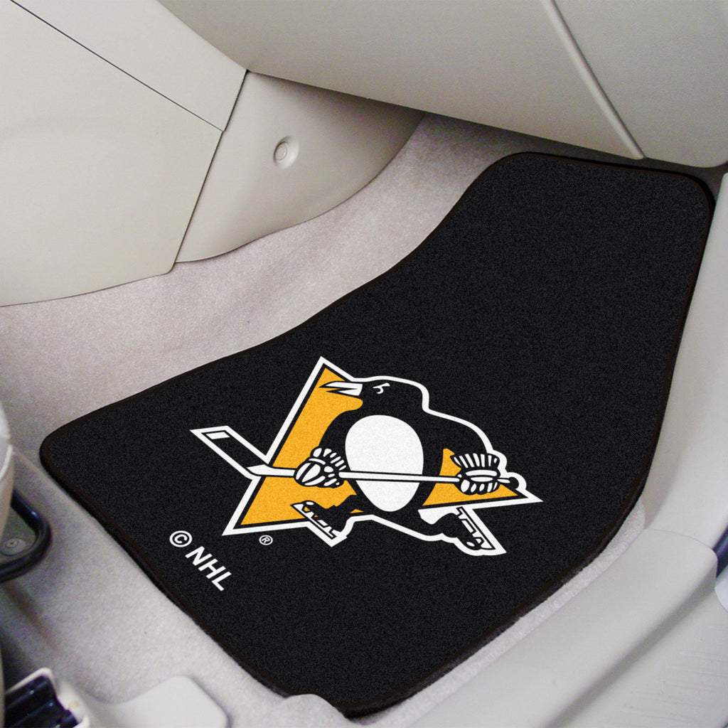 NHL - Pittsburgh Penguins 2-pc Carpet Car Mat Set