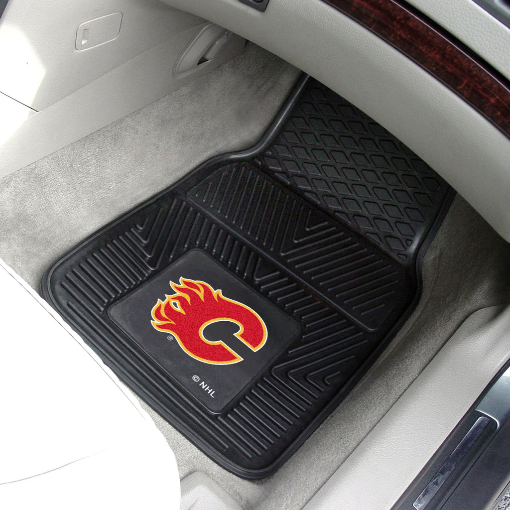 NHL - Calgary Flames 2-pc Vinyl Car Mat Set