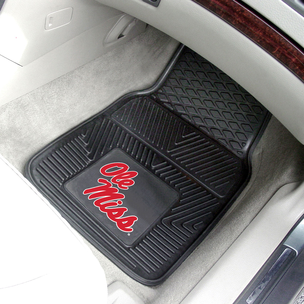 University of Mississippi 2-pc Vinyl Car Mat Set