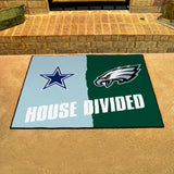 NFL House Divided Mat - Cowboys / Eagles