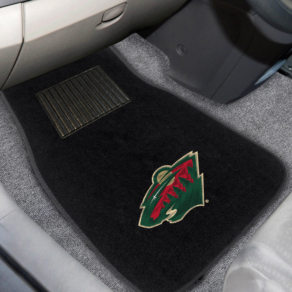 NHL - Minnesota Wild 2-pc Embroidered Car Mat Set