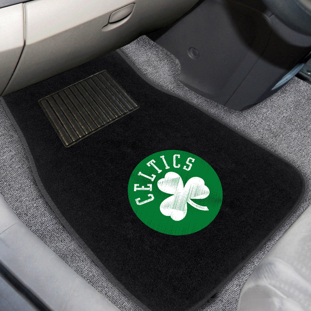 NBA - Boston Celtics 2-pc Embroidered Car Mat Set