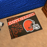 NFL - Cleveland Browns Starter Mat - Happy Holidays