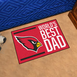 NFL - Arizona Cardinals Starter Mat - World's Best Dad