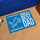 NFL - Detroit Lions Starter Mat - World's Best Dad