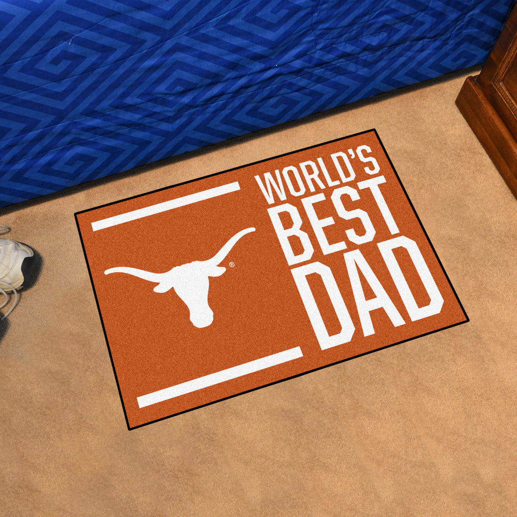 University of Texas Starter Mat - World's Best Dad