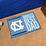 UNC Chapel Hill Starter Mat - World's Best Dad