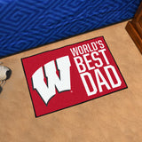 University of Wisconsin Starter Mat - World's Best Dad