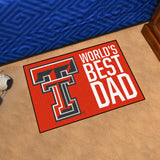 Texas Tech University Starter Mat - World's Best Dad