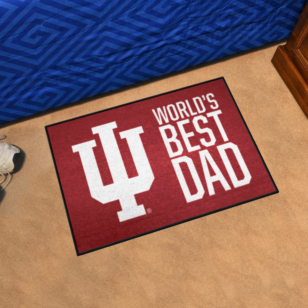 Indiana University Starter Mat - World's Best Dad