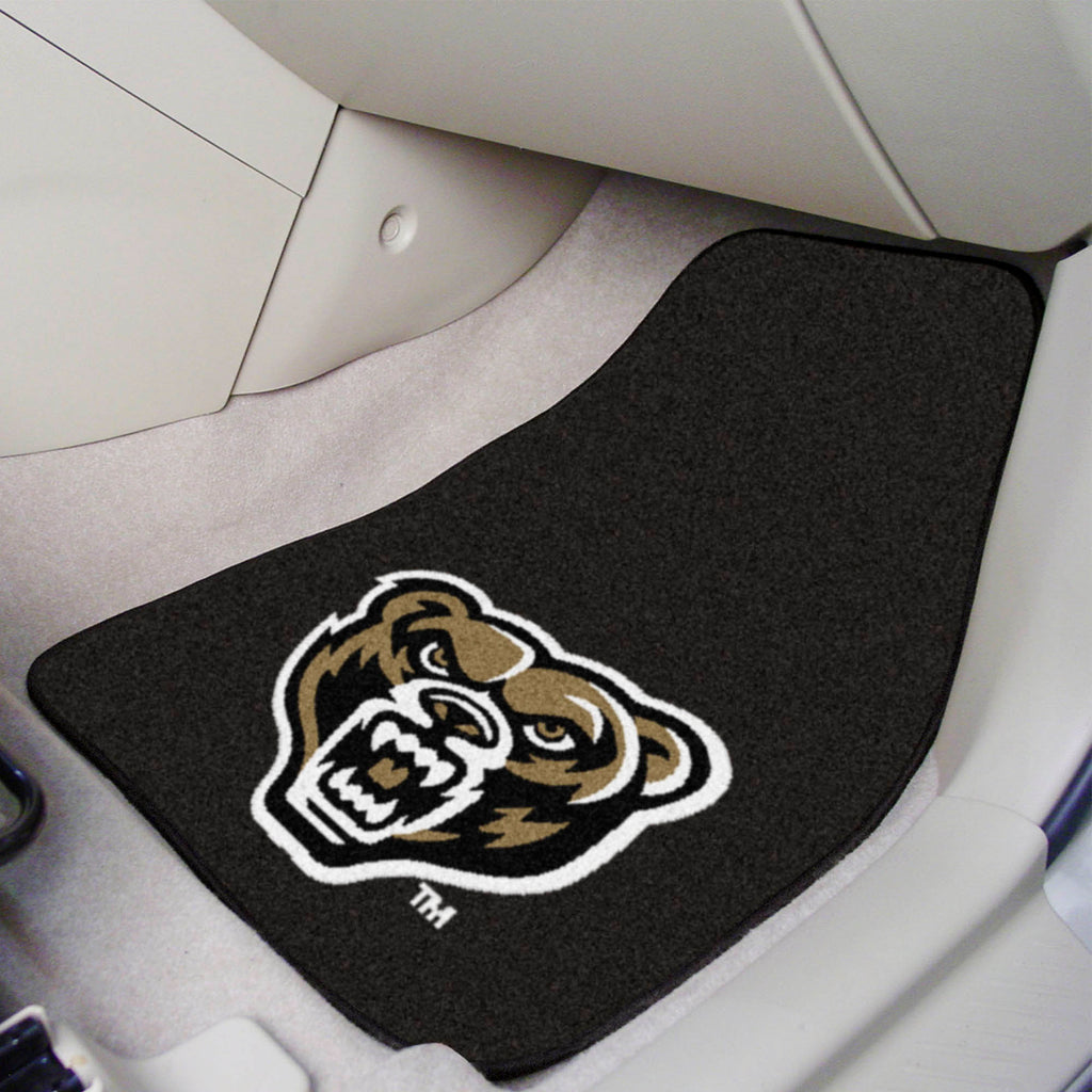 Oakland University 2-pc Carpet Car Mat Set