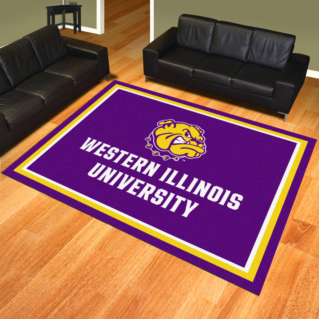 Western Illinois University 8x10 Rug