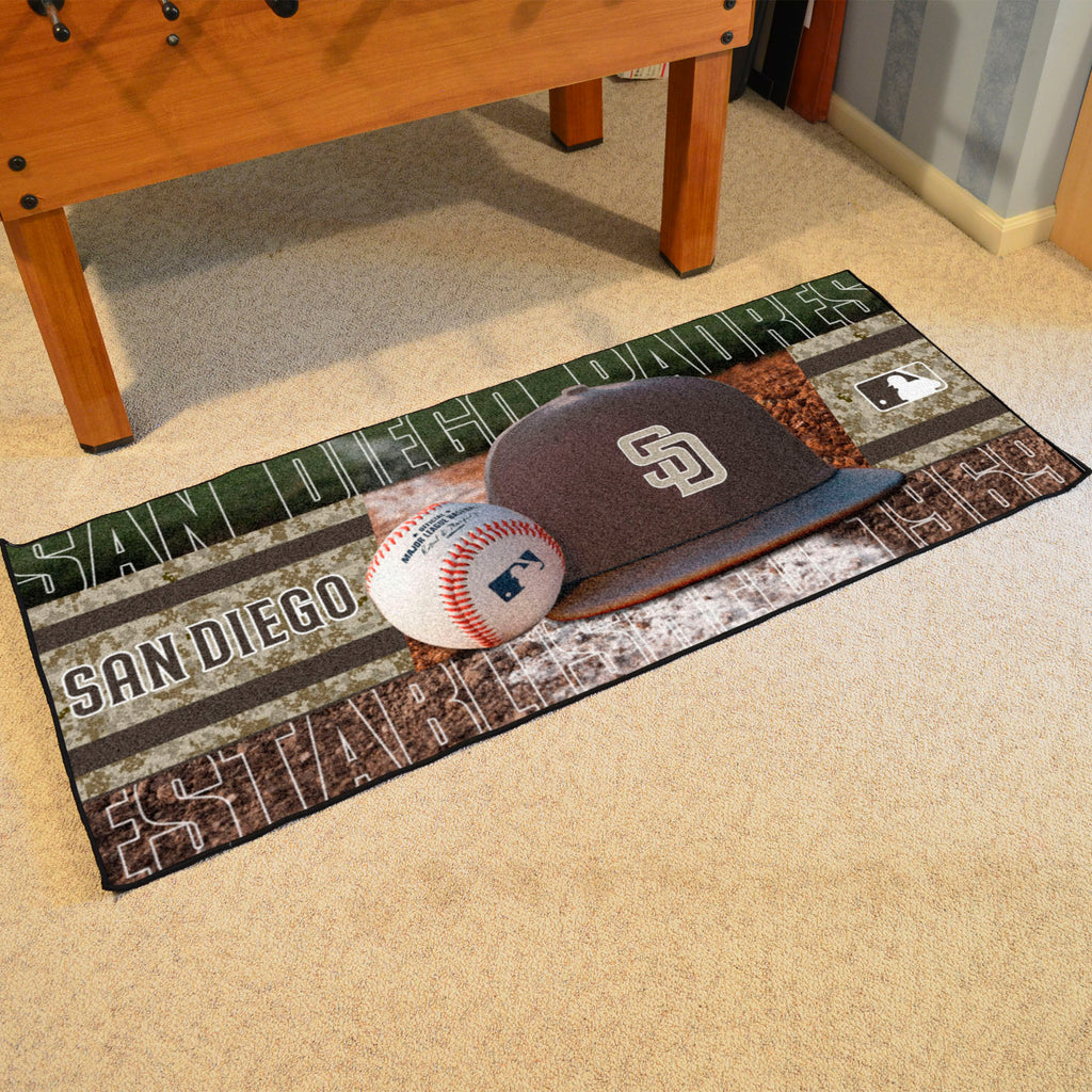 San Diego Padres Baseball Runner Rug - 30in. x 72in.