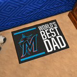 MLB - Miami Marlins Starter Mat - World's Best Dad