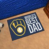 MLB - Milwaukee Brewers Starter Mat - World's Best Dad