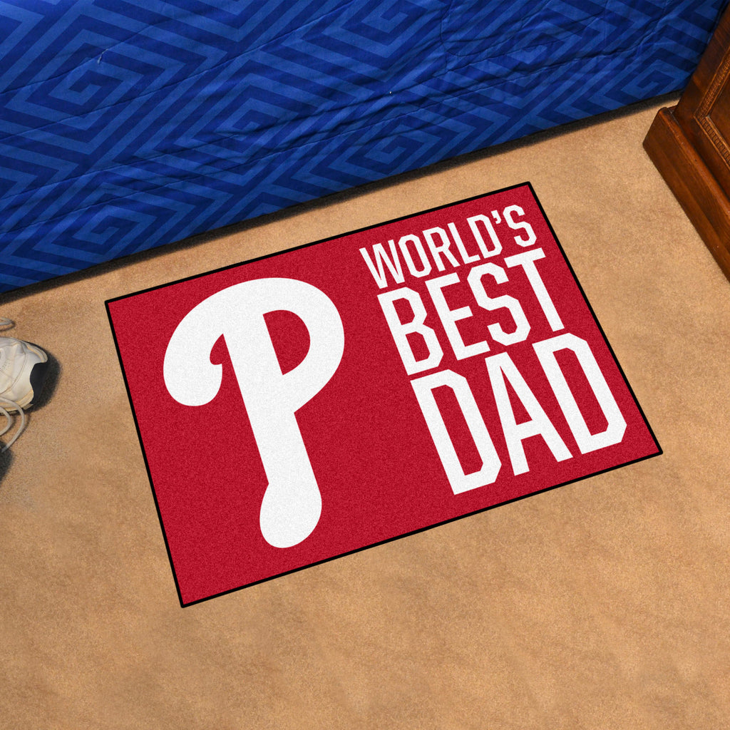 MLB - Philadelphia Phillies Starter Mat - World's Best Dad