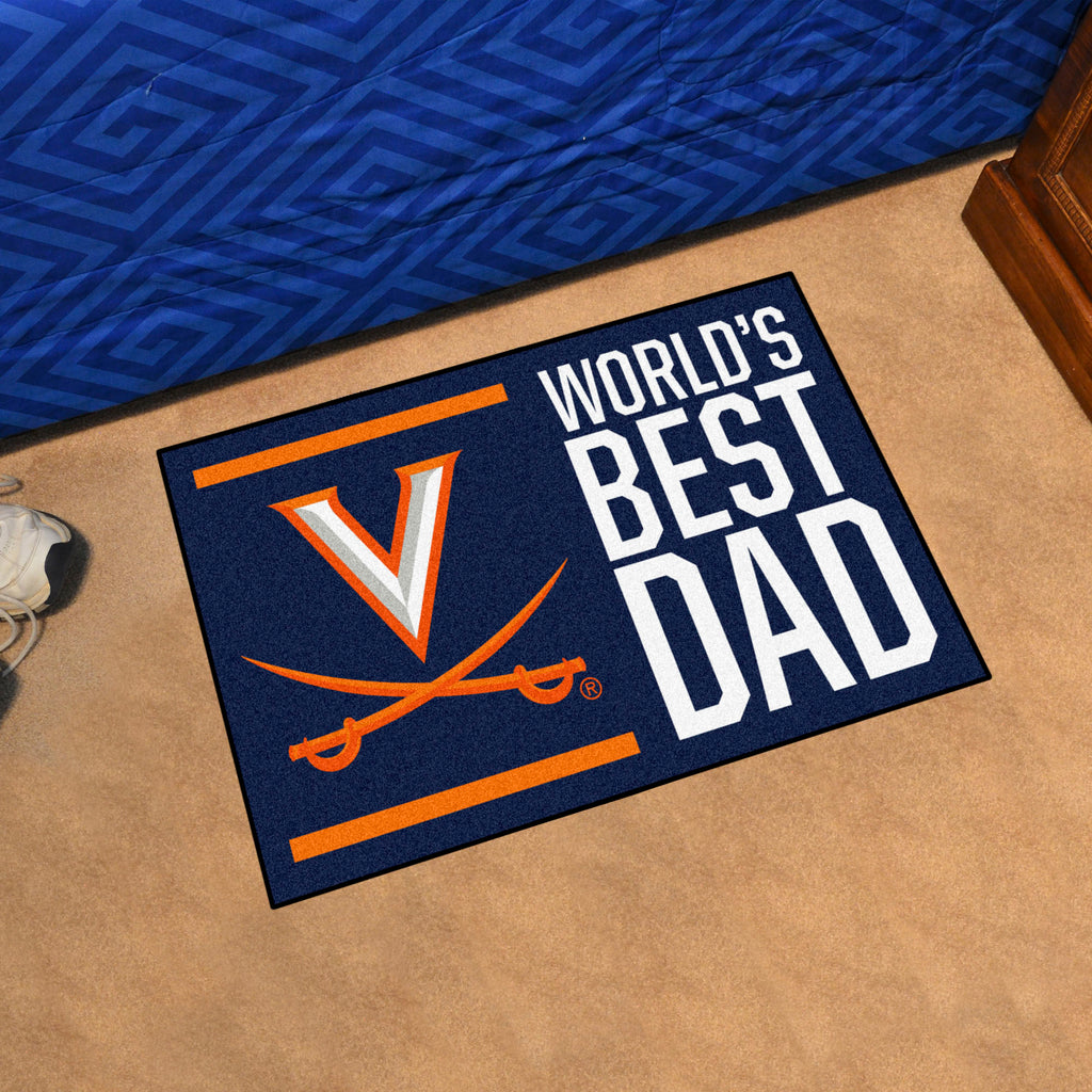 University of Virginia Starter Mat - World's Best Dad