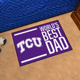 Texas Christian University  Starter Mat - World's Best Dad