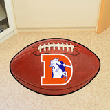 NFLV - Denver Broncos Football Mat - Denver "D" logo