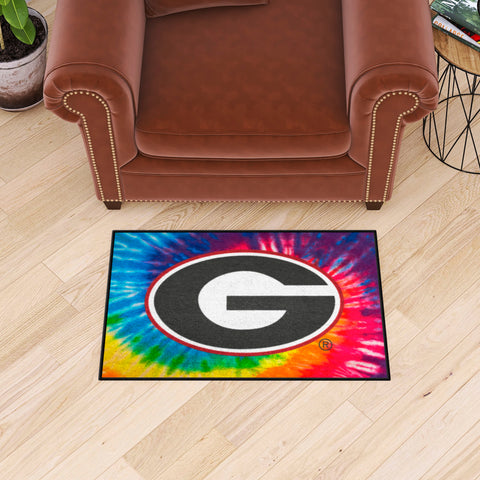 University of Georgia Starter Mat - Tie Dye