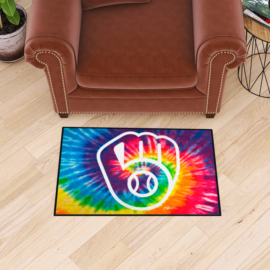 MLB - Milwaukee Brewers Starter Mat - Tie Dye