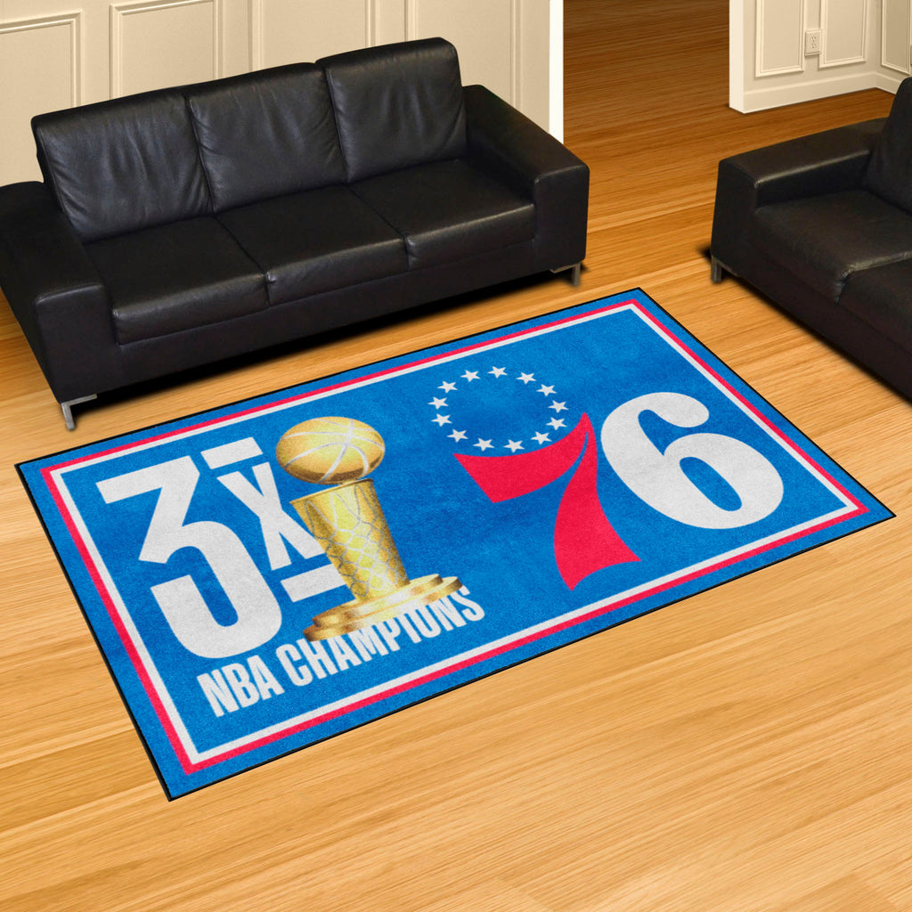 NBA - Philadelphia 76ers 5x8 Rug