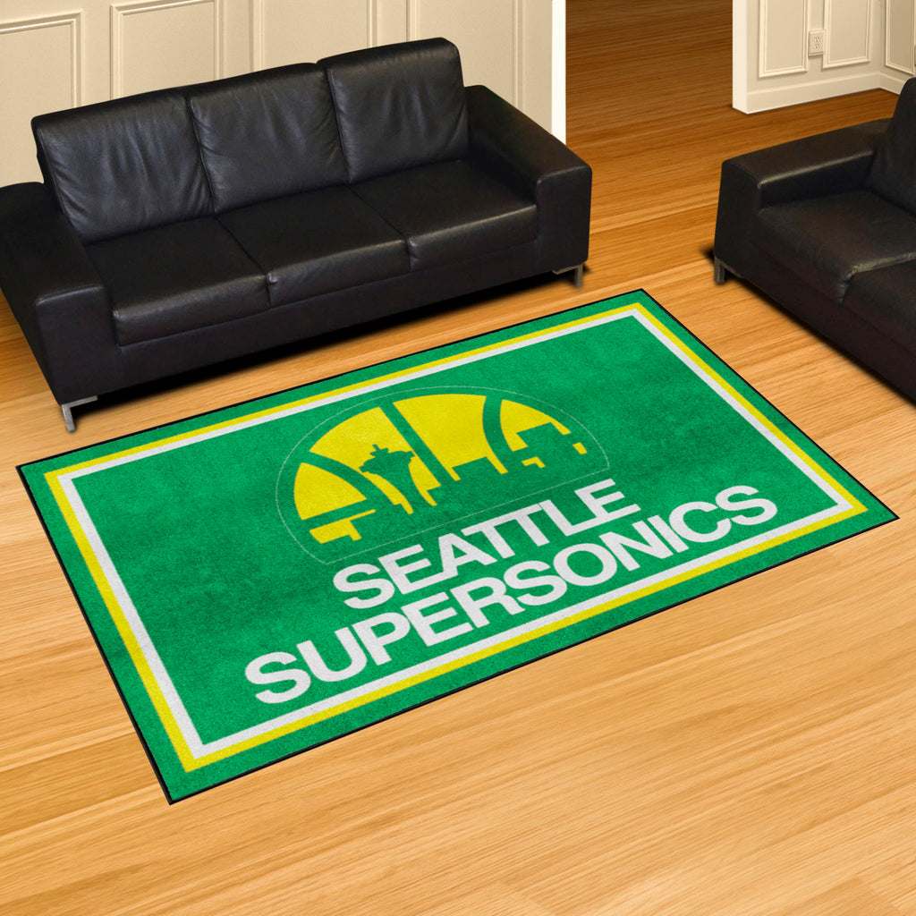 NBAV ? Seattle Supersonics 5x8 Rug