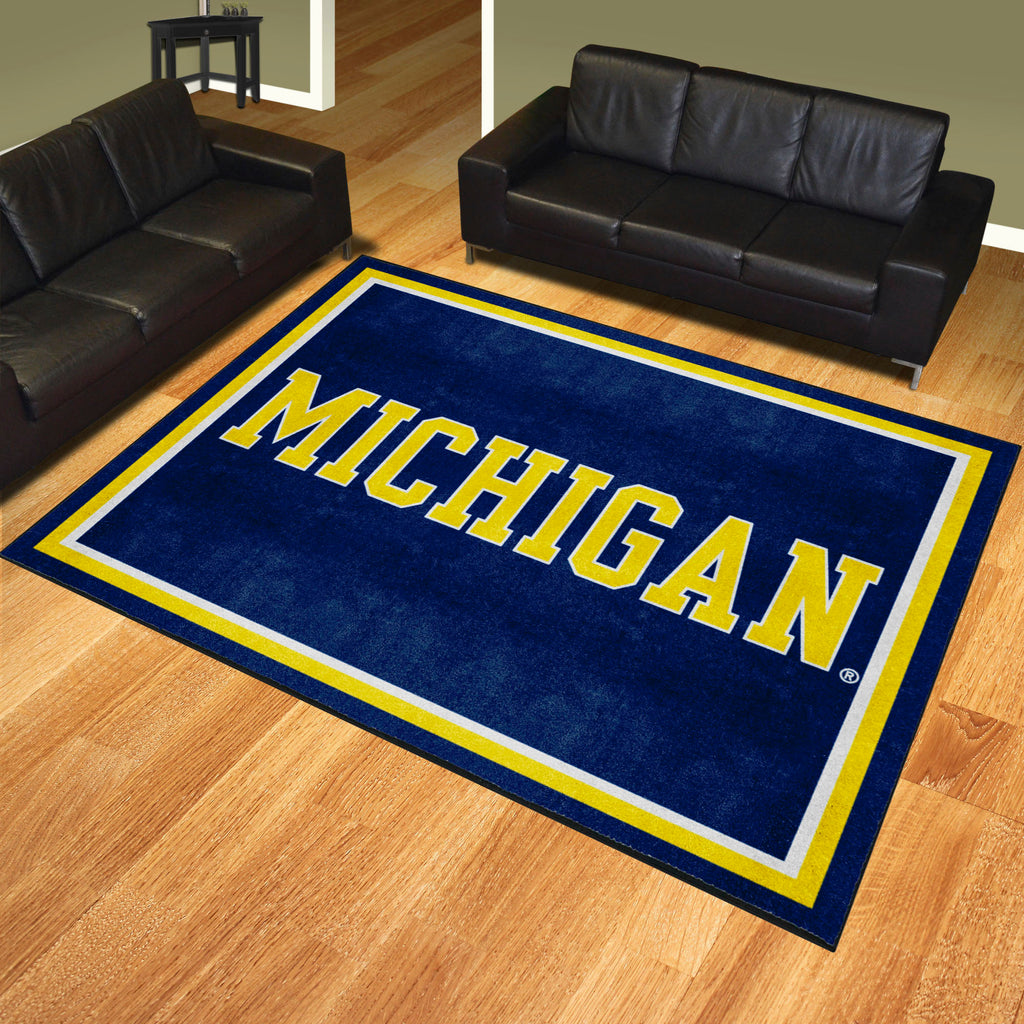 University of Michigan 8x10 Rug