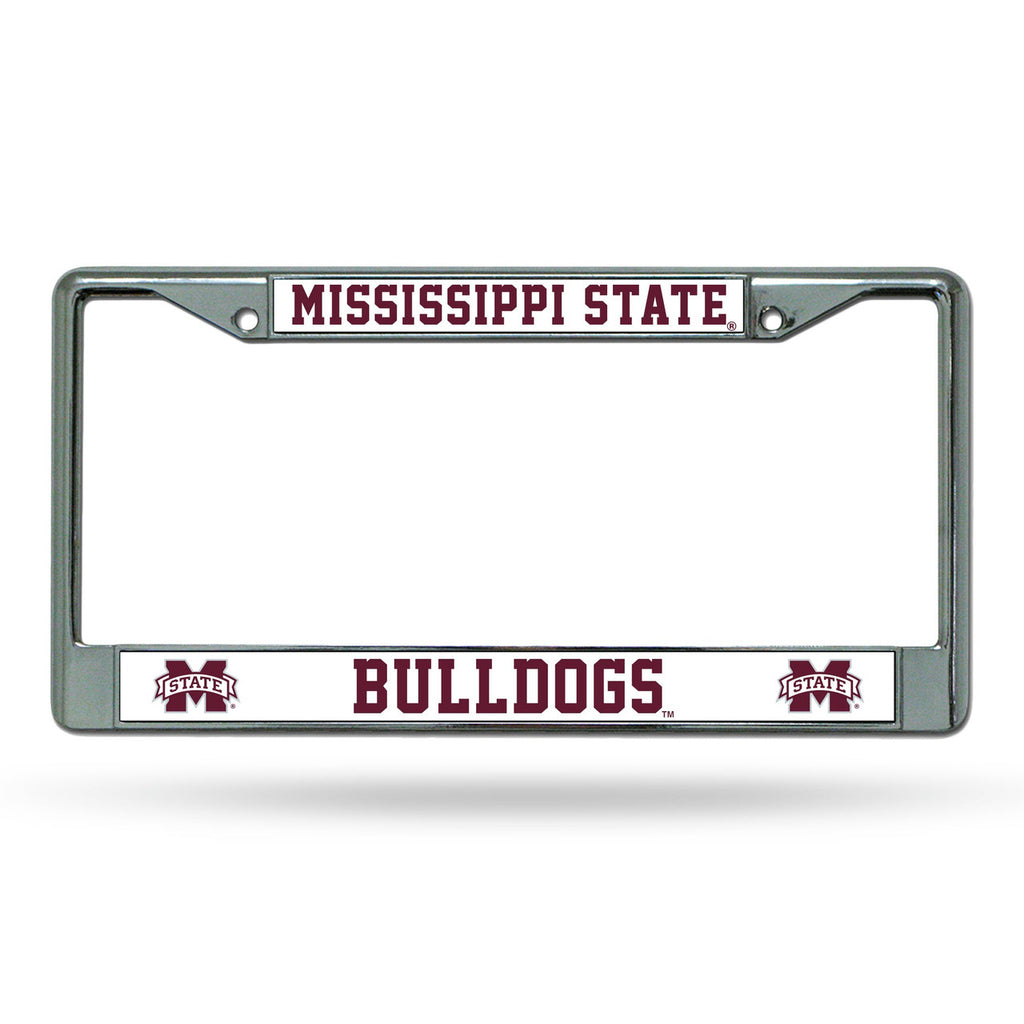 Mississippi State Bulldogs License Plate Frame Chrome