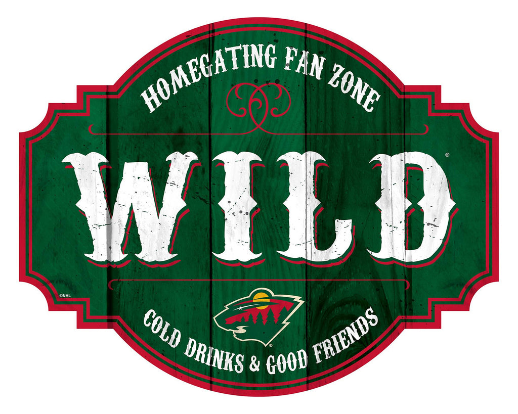 Minnesota Wild Sign Wood 12 Inch Homegating Tavern - Special Order