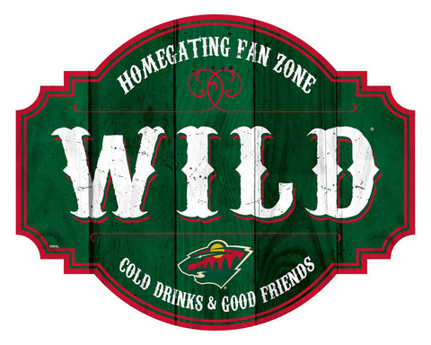 Minnesota Wild Sign Wood 12 Inch Homegating Tavern - Special Order