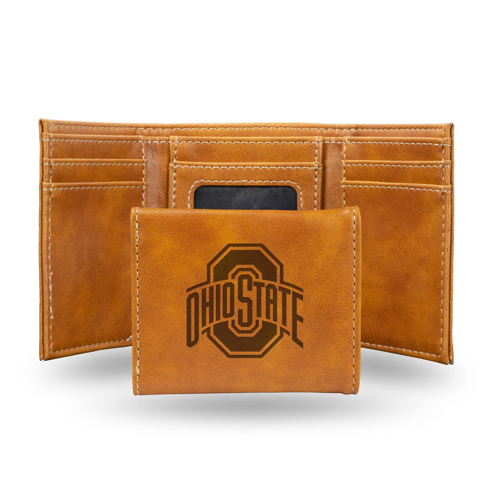 Ohio State Buckeyes Wallet Trifold Laser Engraved