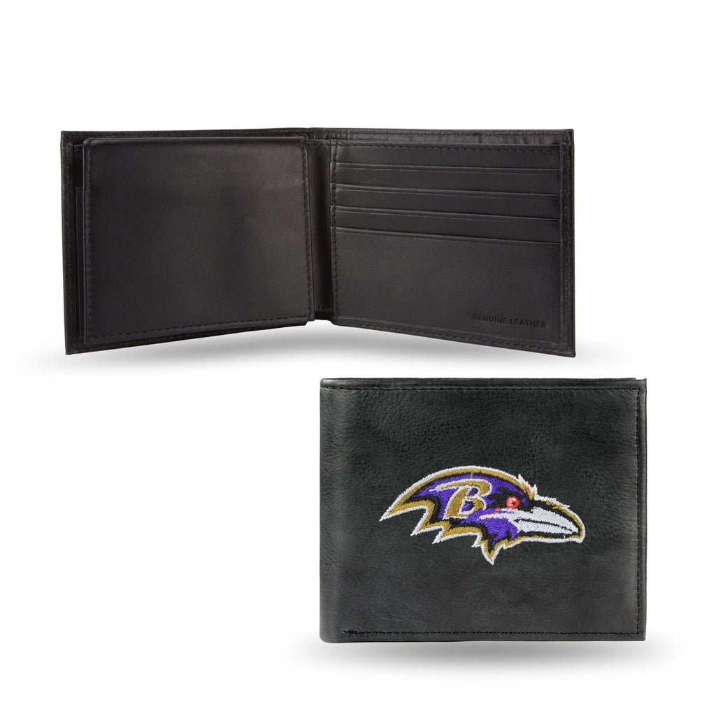 Baltimore Ravens Embroidered Leather Billfold