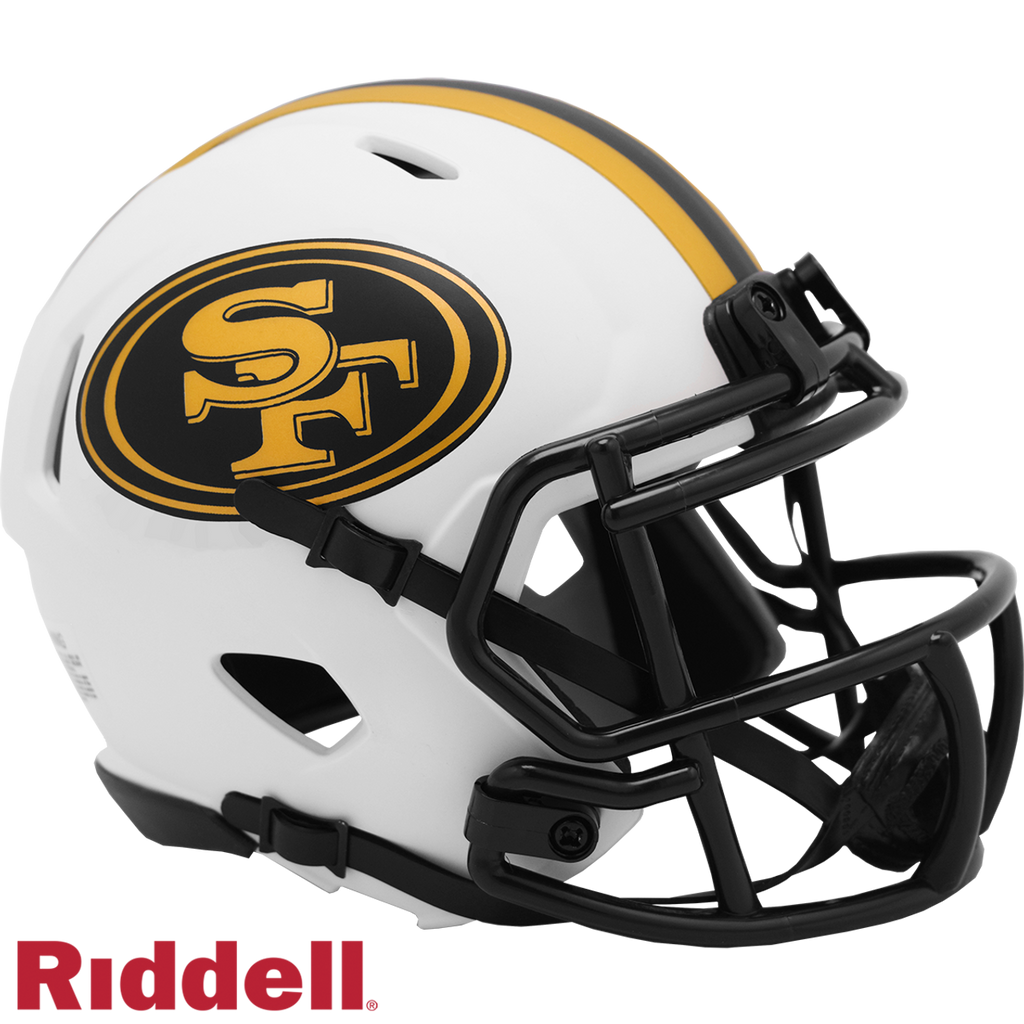 San Francisco 49ers Helmet Riddell Authentic Full Size Speed Style Lunar Eclipse Alternate