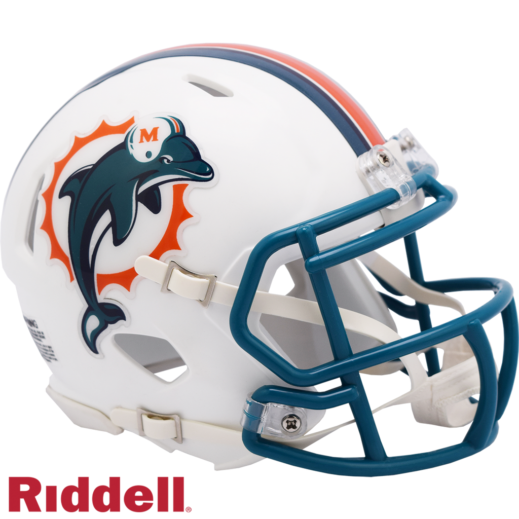 Miami Dolphins Helmet Riddell Replica Mini Speed Style 1997-2012 T/B