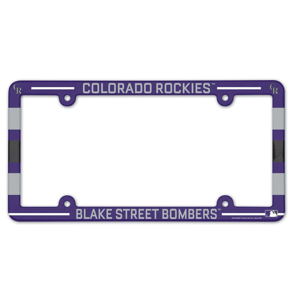 Colorado Rockies License Plate Frame - Full Color - Special Order