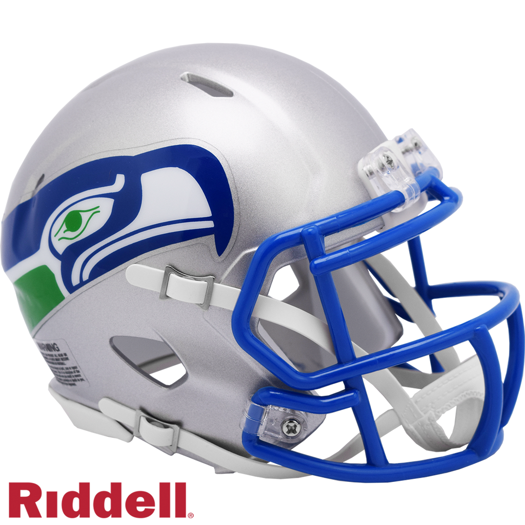 Seattle Seahawks Helmet Riddell Replica Mini Speed Style 1983-2001 T/B